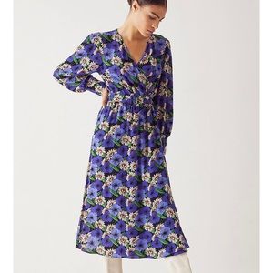 Warehouse Midi Floral Dress size 12 New